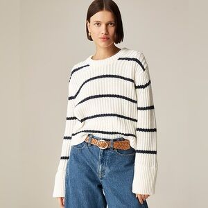J. Crew • NWT • Heritage Cotton Fisherman Stripe Sweater